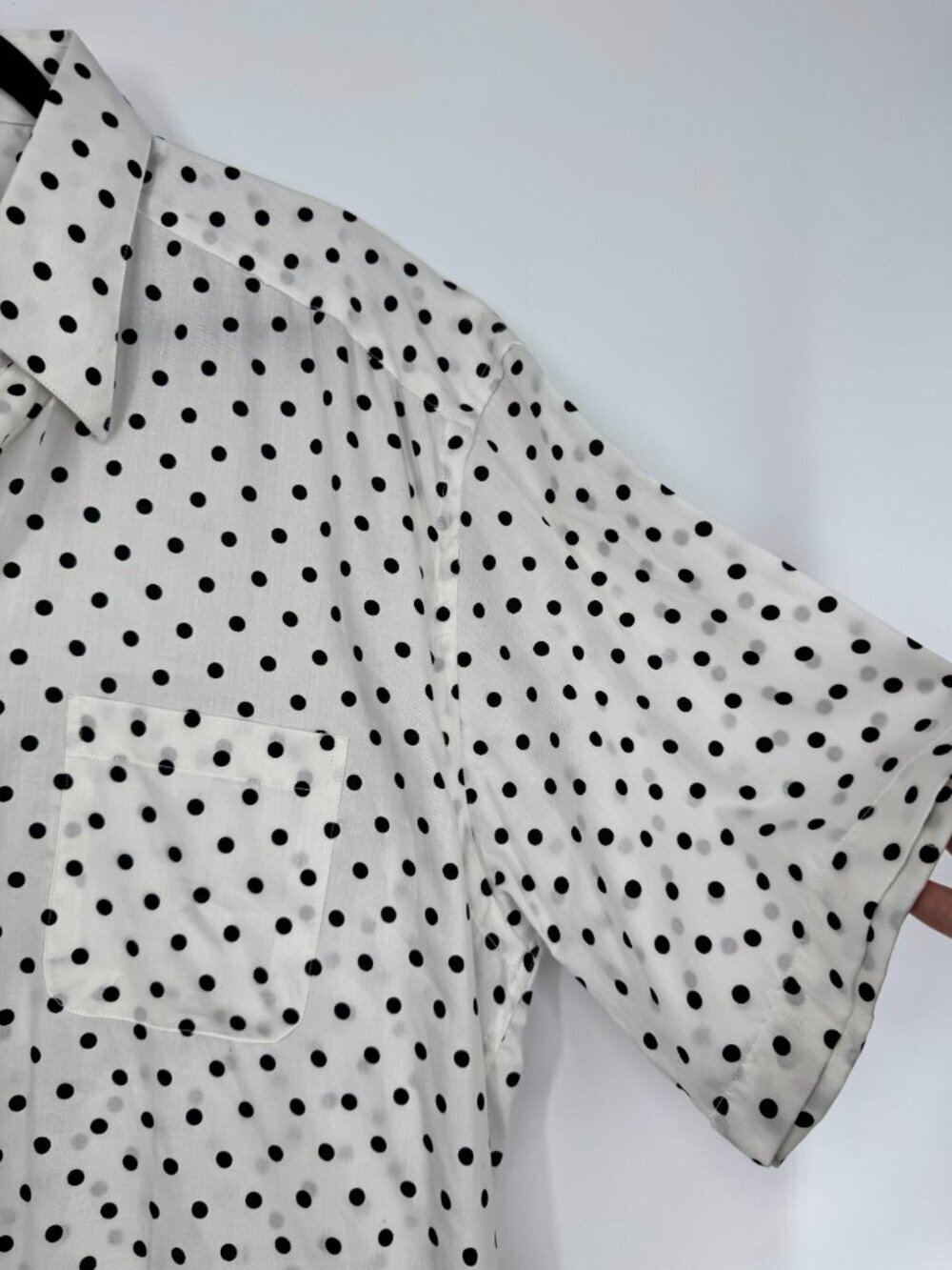 Bullock & Jones Polka Dot Short Sleeve Shirt - Size XL - Picture 5 of 9